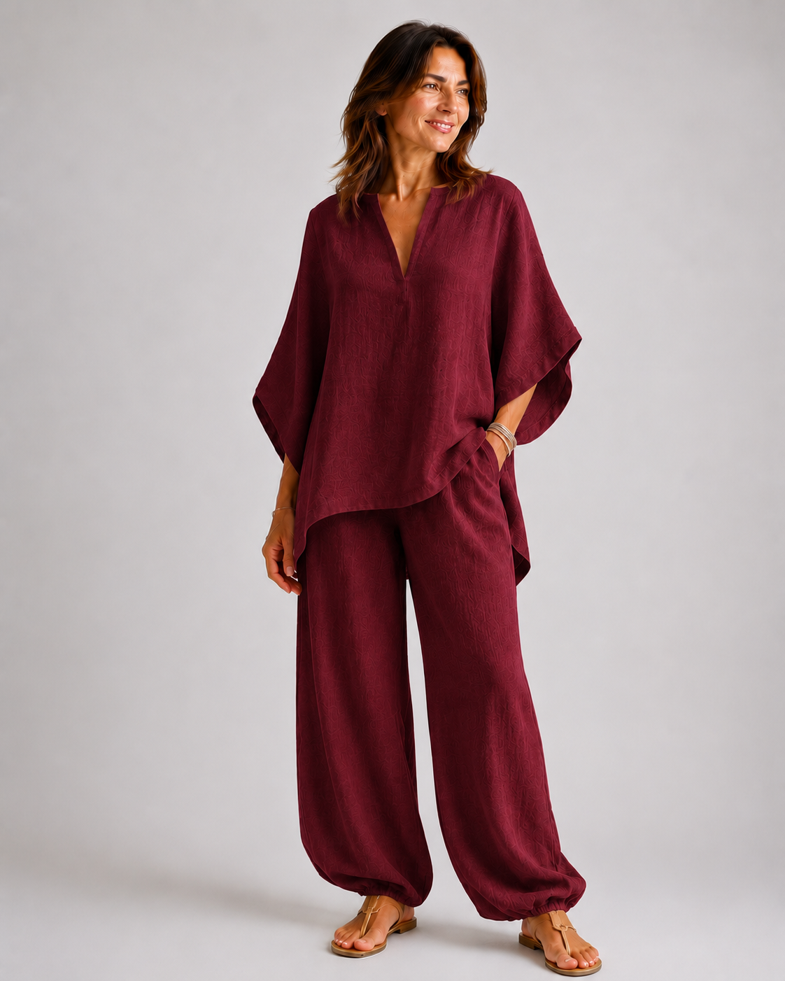 MARINA | Conjunto de dos piezas con escote en V