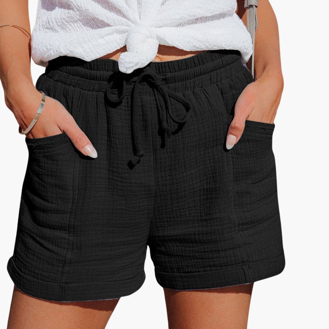 EMMA | Pantalones cortos informales con cordón elegante