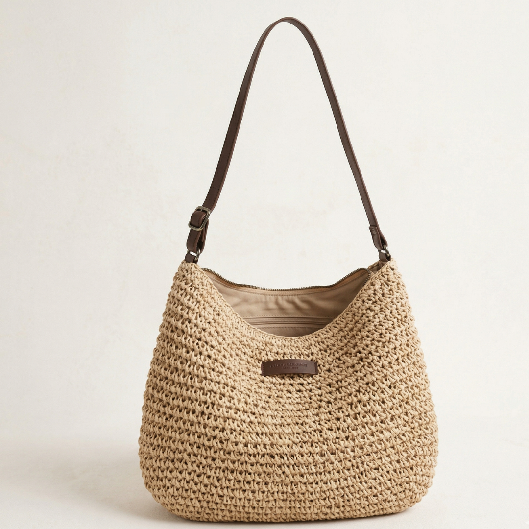CINZIA | Bolso trenzado elegante - Color arena