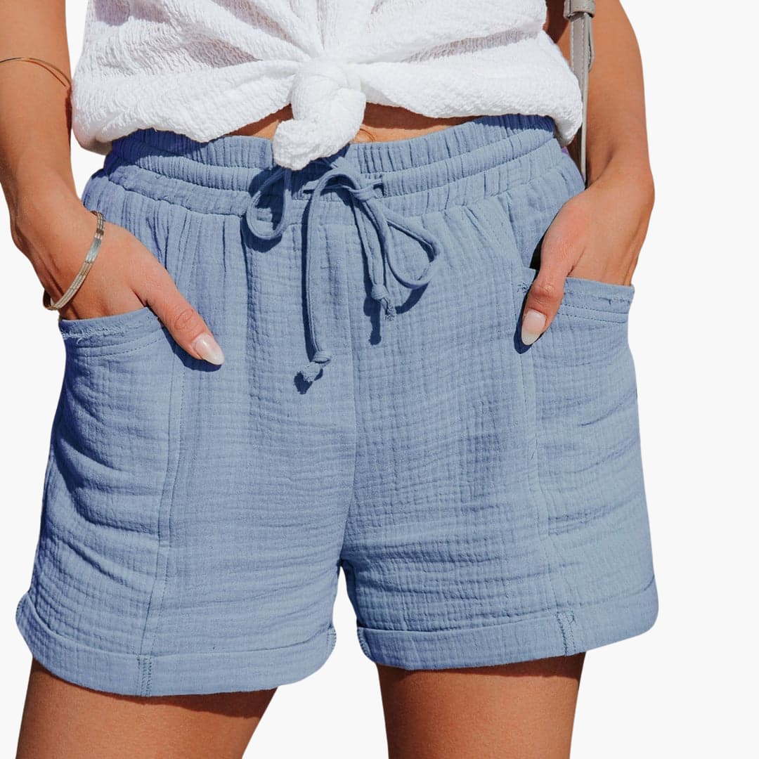 EMMA | Pantalones cortos informales con cordón elegante