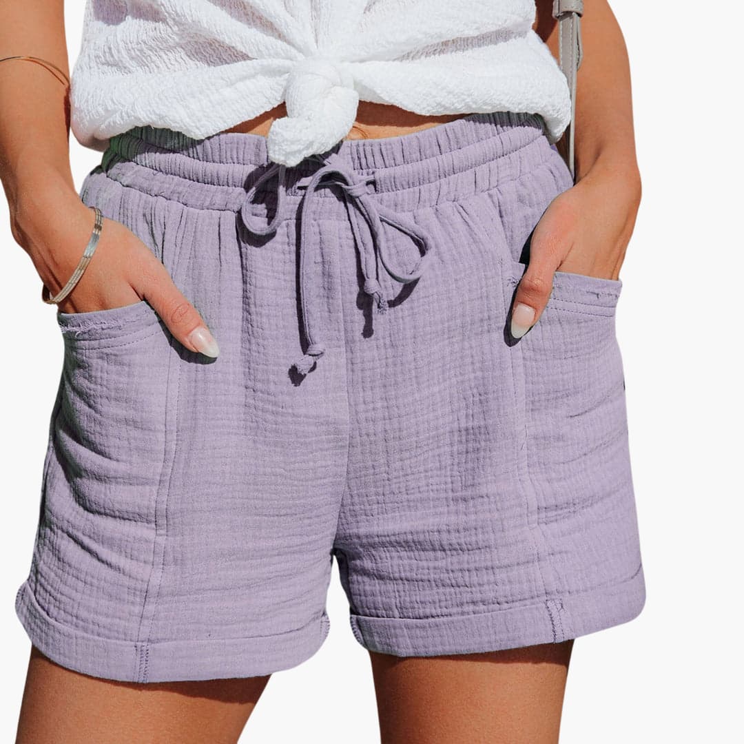 EMMA | Pantalones cortos informales con cordón elegante