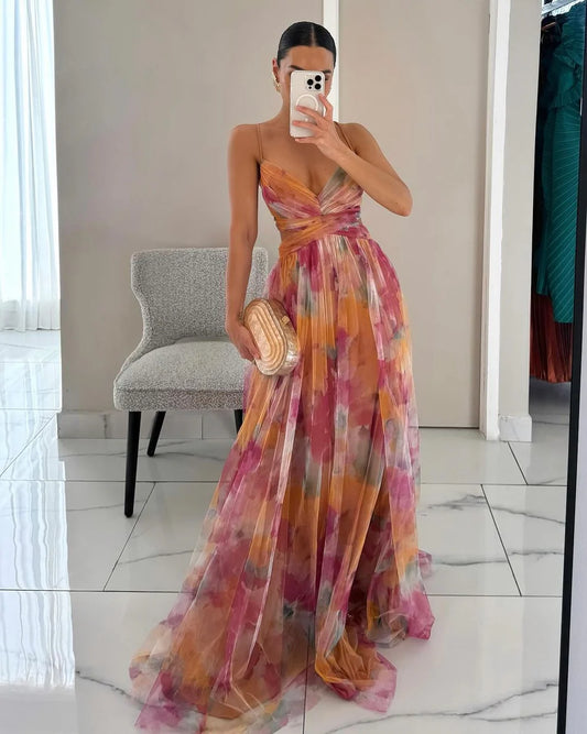 GISELLE | Vestido Maxi de gasa