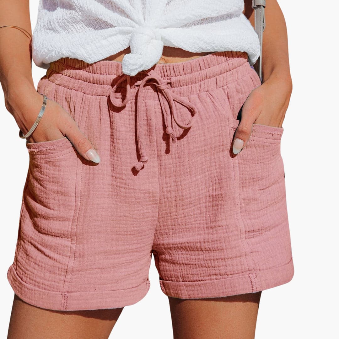 EMMA | Pantalones cortos informales con cordón elegante