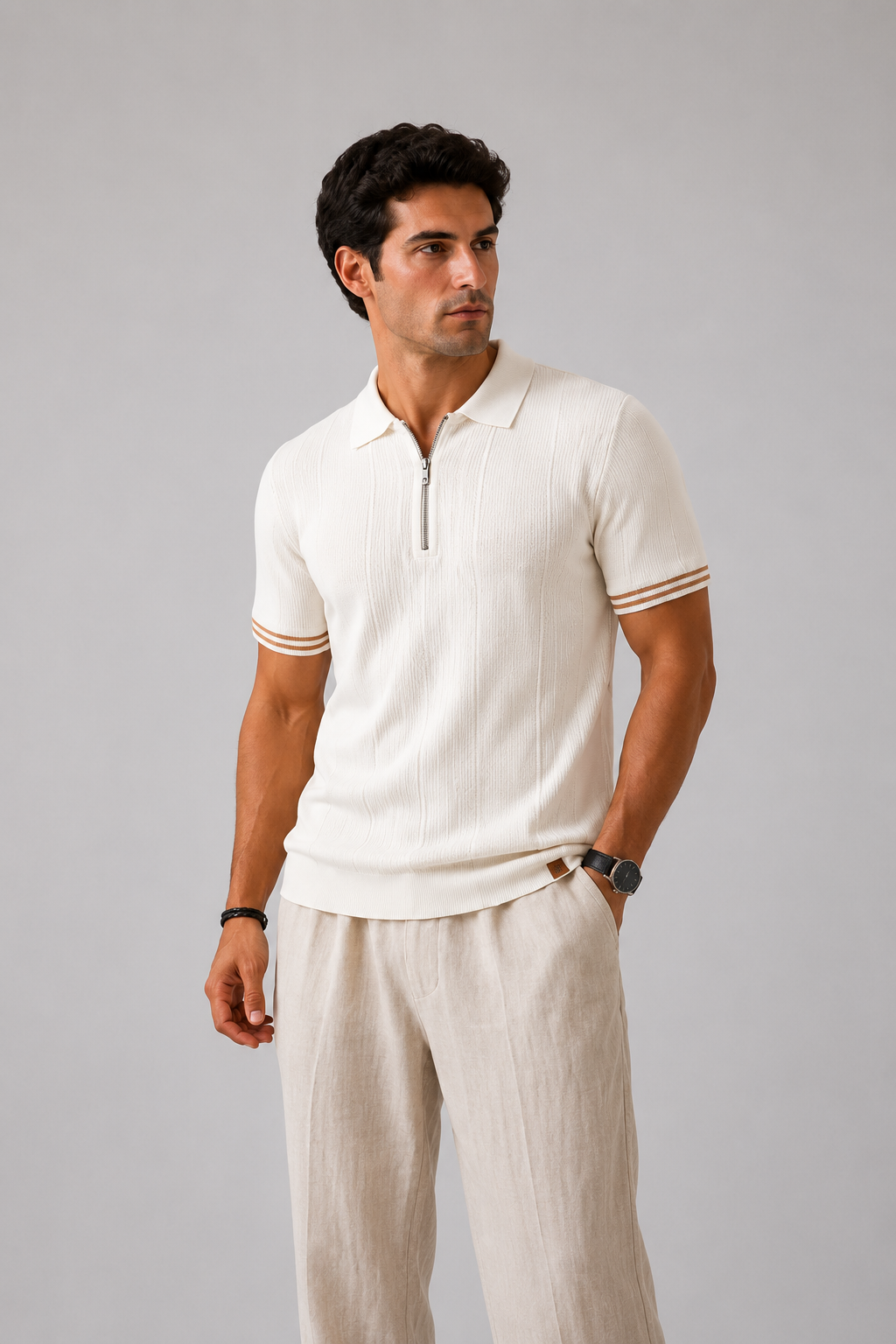POLO | Camisa de punto con cremallera de Monza