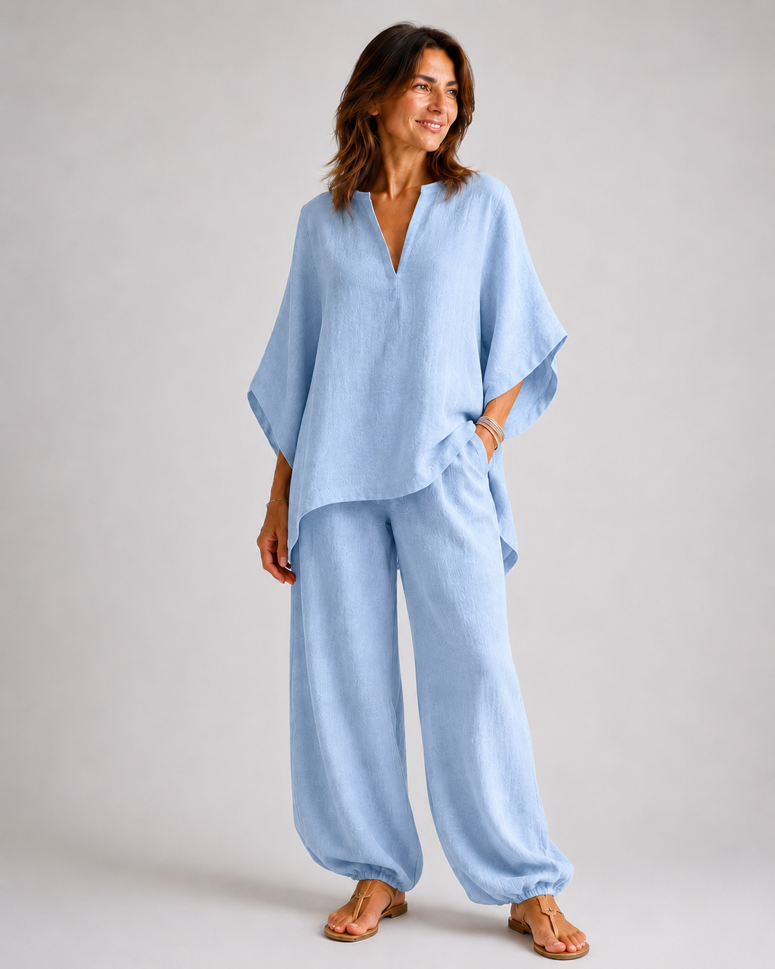MARINA | Conjunto de dos piezas con escote en V