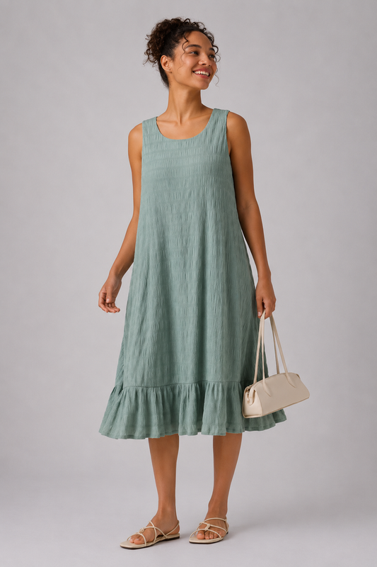 MARIA | Vestido midi informal con sujetador integrado