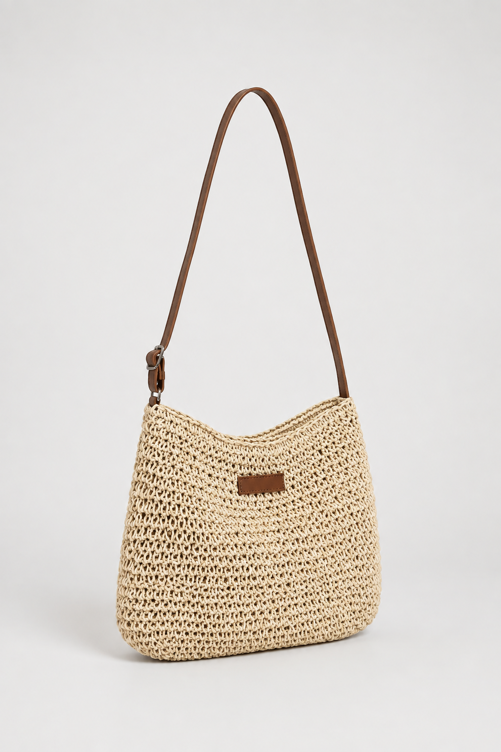 KATHY | Bolsa de paja trenzada minimalista