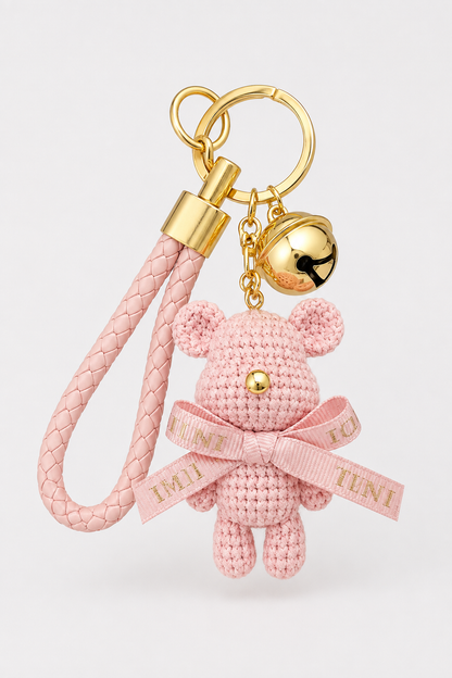 Bear | Charm de bolso elegante en aspecto dorado