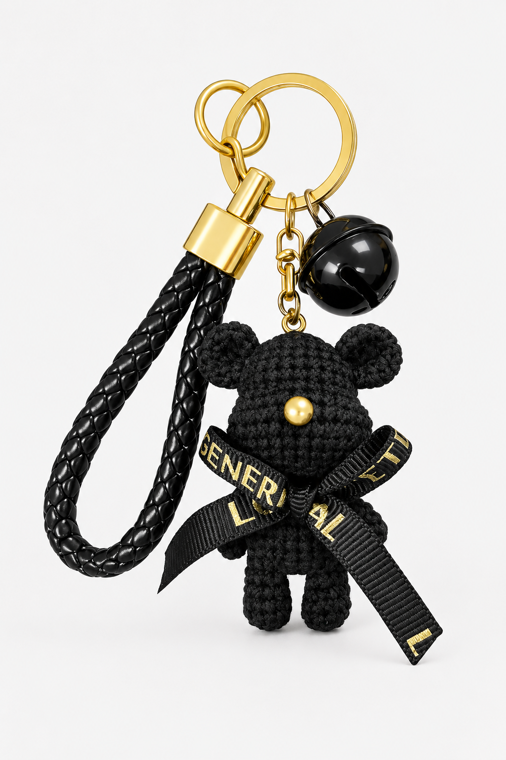 Bear | Charm de bolso elegante en aspecto dorado