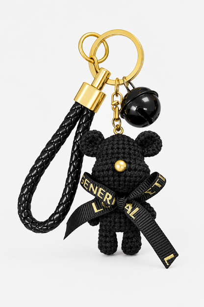 Bear | Charm de bolso elegante en aspecto dorado