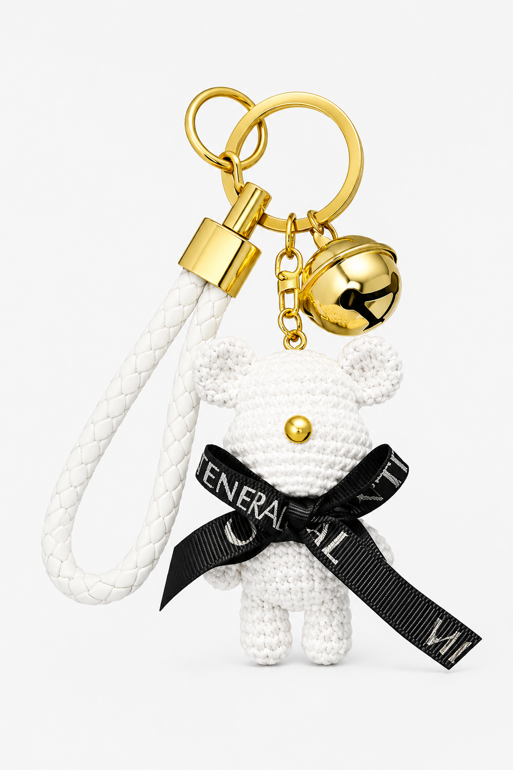 Bear | Charm de bolso elegante en aspecto dorado