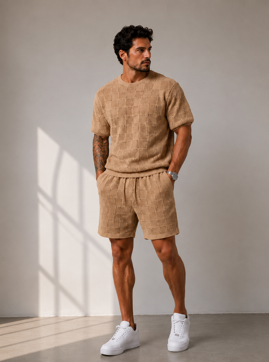 CONJUNTO | De ocio hueco de punto