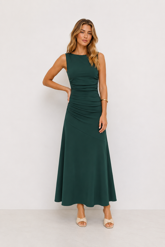 AMELIA | Vestido largo con escote
