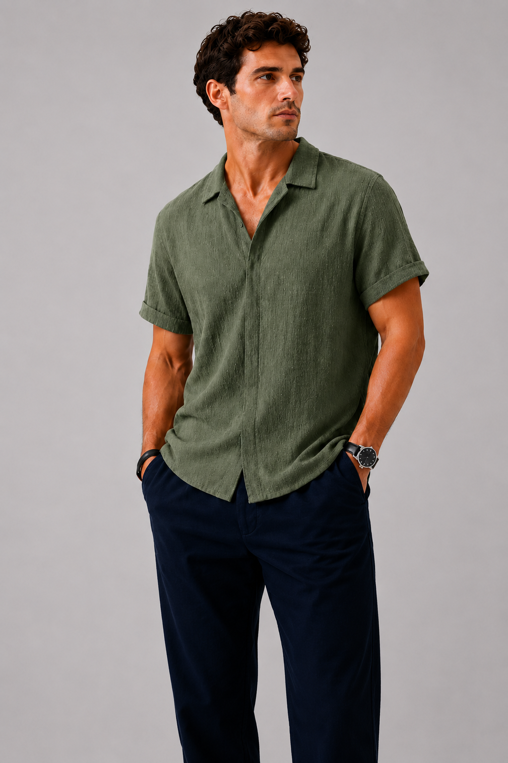 BELMONT | Camisa con estilo de lino