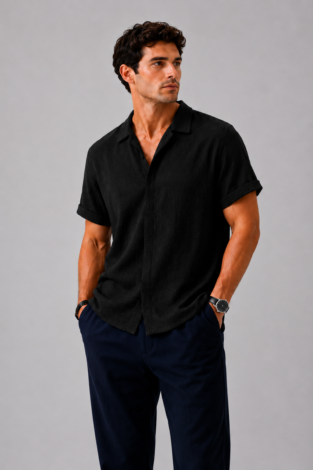 BELMONT | Camisa con estilo de lino