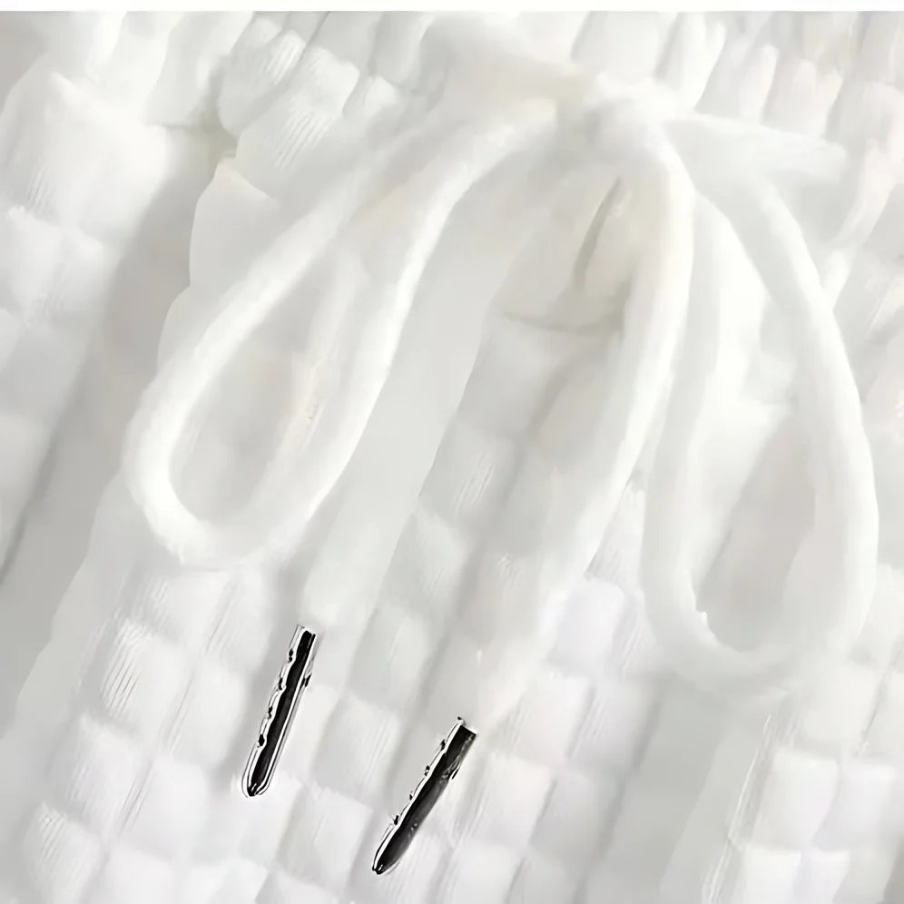 Set de ocio de punto gofre de verano con punto nítido