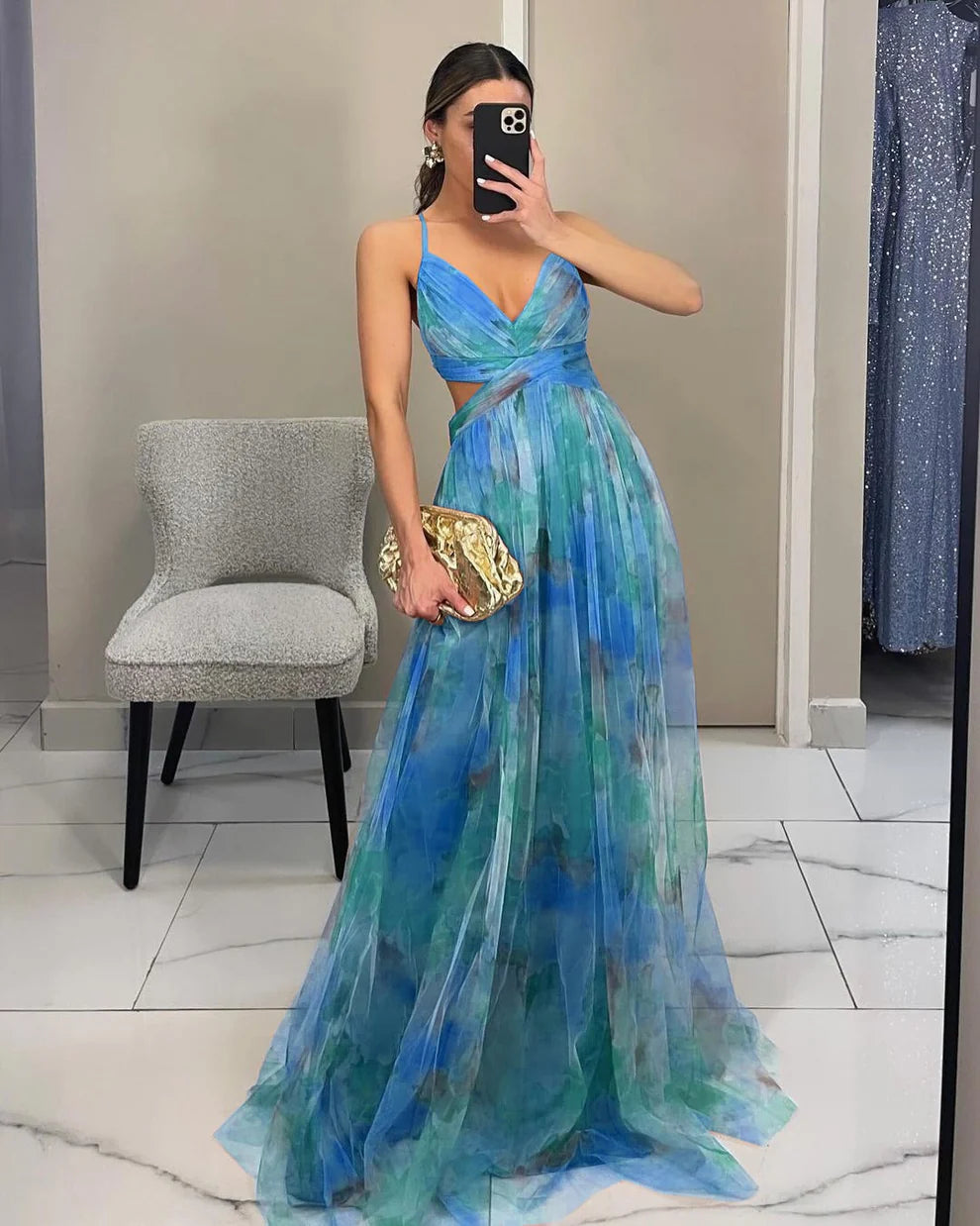 GISELLE | Vestido Maxi de gasa