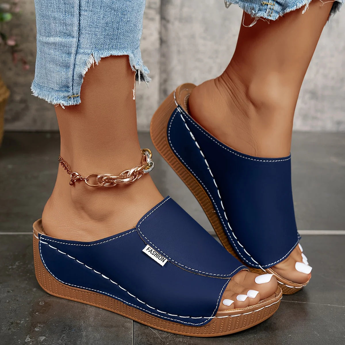 ISABELLE | Sandalias de cuña cómodas