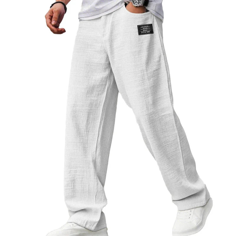 ALEX Pantalones ligeros de pierna recta