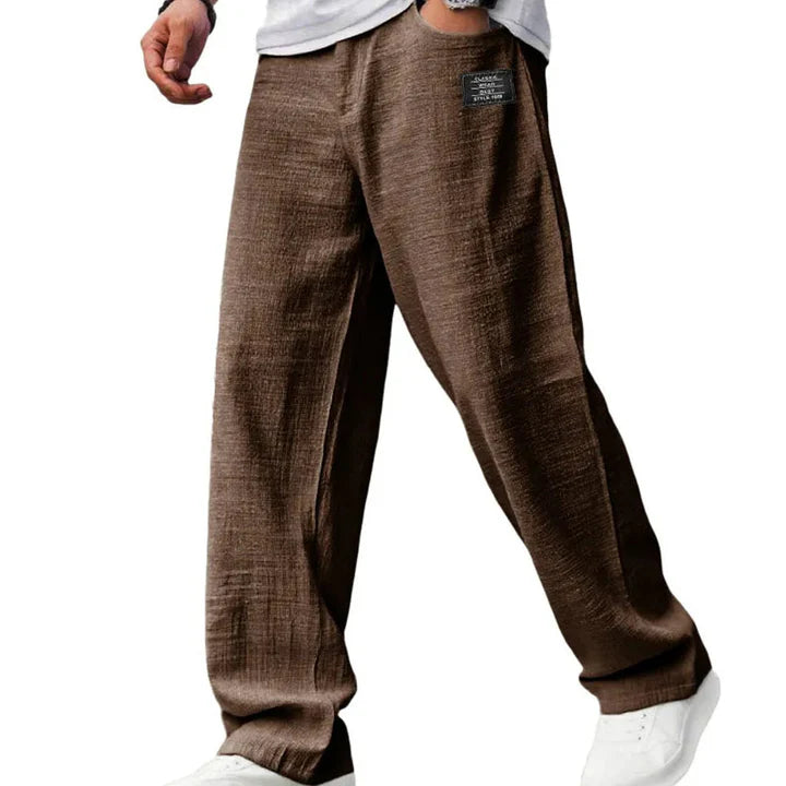 ALEX Pantalones ligeros de pierna recta