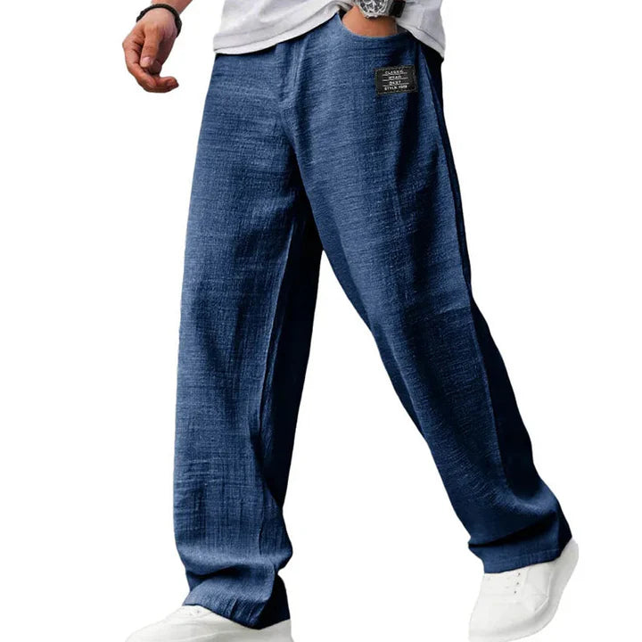 ALEX Pantalones ligeros de pierna recta