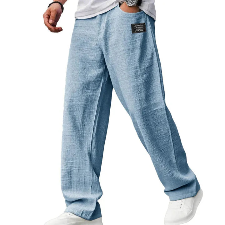 ALEX Pantalones ligeros de pierna recta