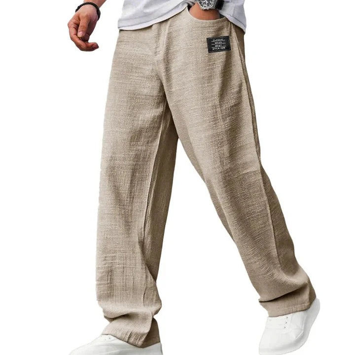 ALEX Pantalones ligeros de pierna recta