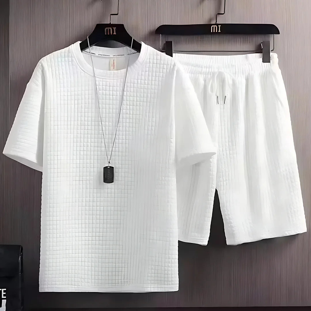 Set de ocio de punto gofre de verano con punto nítido